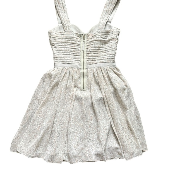 Armani exchange gray/pastel pink  pleated cocktail dress size P0(petite) - Picture 2 of 10